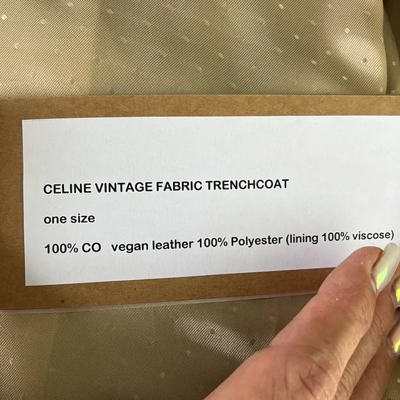 BLUET Handmade Trench coat size S - Picture 16 of 17